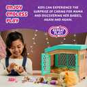 Little Live Pets Mama Surprise Guinea Pig Plush Toy, Interactive Stuffed Guinea Pig Hutch and 3 Babies, Animal Plush with 20+ Sounds, Toys for Ages 4+