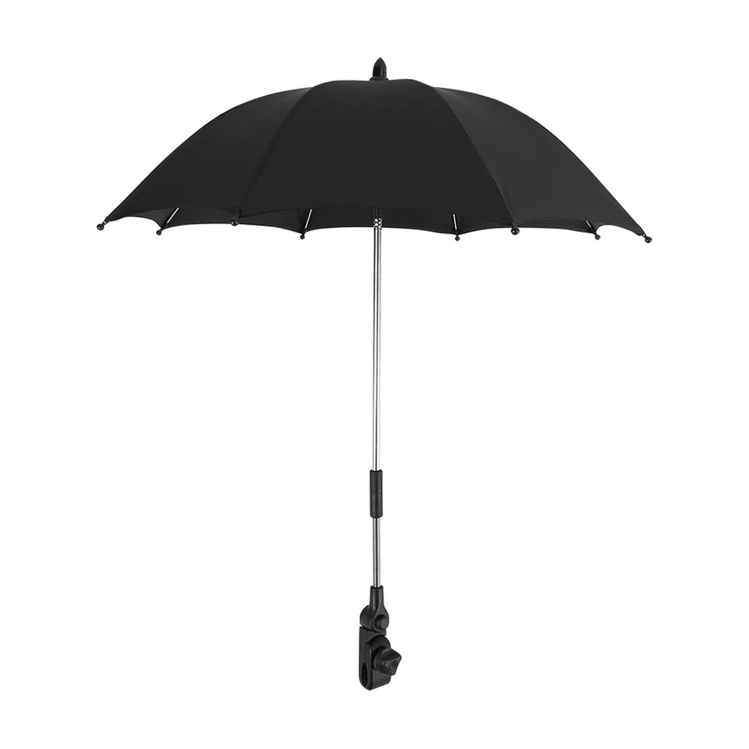 Ejoyous Baby Stroller Umbrella, Adjustable Baby Stroller Parasol with Clamp, Rays Sun Rain Parasol Umbrella for Wheelchair Pushchair Pram Beach Chair Bike