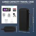 GLDRAM Black Carrying Case for Nintendo Switch 2 (2025), Durable Hard Shell Protective Travel Bag with Expanded Accessory Compartment & Game Cartridge Case Portable Storage Pouch for Nintendo Switch 2