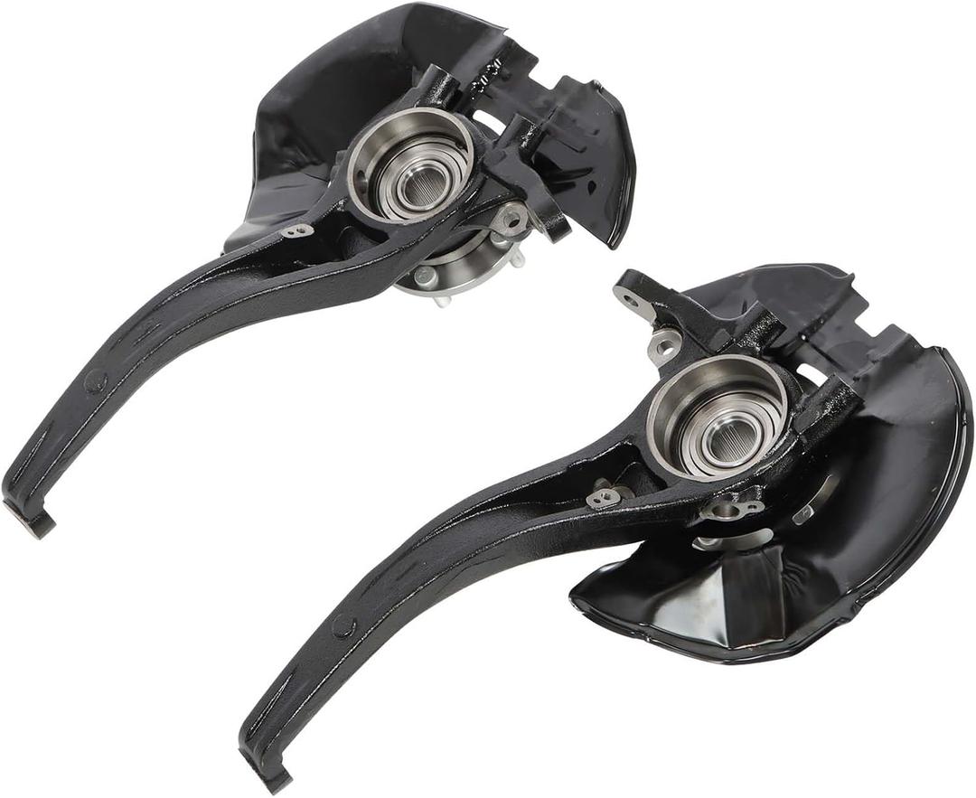 Front Left and Right Side Wheel Hub Bearing Steering Knuckle Assembly Replacement for Hyundai Sonata 2008 2009 2010 3.3L Replacement for LK107 LK108