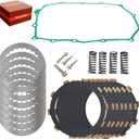 Clutch Friction Plates Kit & Gasket Fit for 1998-2003 VT750C VT750CD Shadow ACE 750 VT750DC Shadow Spirit 750 VT750CD Shadow ACE 750 Deluxe, Clutch Kit with Heavy Duty Springs Flange Screw