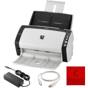 FI-6130 Fujitisu Document Scanner ADF - Duplex Sheet-Fed Document Scanner with 24V, USB 2.0 Cable & Microfiber Cleaning Cloth 