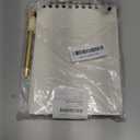 Eccolo Lined Top Spiral Notebook, Flexi-Cover Steno Pad with Pen Included (240 Perforated Pages), "Notes" A5 Notepad Ideal for Note Taking in School, College or Work (Cream, 6x8.5 Inches)