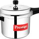 Prestige Popular Aluminum Pressure Cooker, 5 L, Silver (5.3 Quarts)