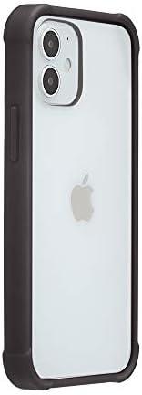 Amazon Basics Shockproof and Protective Case for iPhone 12 mini, Clear and Black, Pack of 3