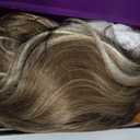 KOME Balayage Brown Highlight Synthetic Lace Front Wig,13x4 HD Lace Glueless Layered Brown Bouncy Blowouts Old Money Styler Wigs for Women Daily Use 26IN#TT6/166