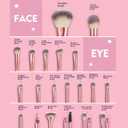Makeup Brush Set, 42Pcs Makeup Tool Set Premium Synthetic Foundation Powder Concealers Eye Shadows Blush Makeup Brushes Kit with Makeup Sponge, Powder Puffs for Beginner & Professional