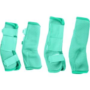 Fly Boots for Horses Set of 4, Non-Slip Horse Fly Boots, Comfy Airflow Mesh, No More Stomping & Horsefly Nuisance Green Full