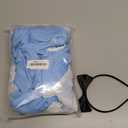 Girls Blue Dress Princess Fancy Dress Up for Halloween Cosplay with White Apron Bow HairBand Bag Socks Set (4T-4)