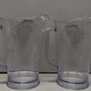 US Acrylic 64oz Bistro Clear Pitcher | Set of 2 Beer Pitchers | Reusable, BPA-free, Made in the USA, Indoor and Outdoor Pitcher Set for Water, Lemonade, Juice, Soda Pop, and Beer
