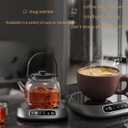 Coffee Mug Warmer Intelligent Control Type, Mug Warmer, Three-Level Controlled Constant Temperature Heating 8H Auto Shutdown Coffee Cup Warmer is Used in Different Scenes Such as Home and Office