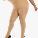 Women's 80D Sparkly Rhinestone Tights, Soft Footed Tights Opaque Solid Color Pantyhose Glitter Party Stockings Size XL