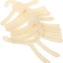 30pcs Plastic Pet Clothes Hanger Small Coat Hangers for Puppy and Dog Garments for Closet Organization and Wardrobe Storage