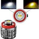 L1B TF1 LED Fog Light Bulbs, Dual Color 3000K Amber Yellow/White 6500K, 70W 7000LM, Plug & Play, for Toyota 2023+ GR Corolla Cross Sedan RAV4, Honda 11th Gen Ridgeline CR-V, Pack of 2