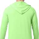 ColdPruf Men's Sunpruf Long Sleeve Performance Sun Protection UPF 30 Hooded Shirt (Green) XL