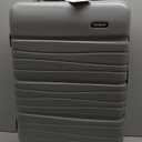 Samsonite Omni 2 24-Inch Medium Checked Hardside Luggage with 360 Spinner Wheels - Scratch Resistant Hardshell - TSA Lock - Expandable Polycarbonate Shell for Lightweight Travel - Artic Silver