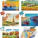 5 Packs 16 Piece Large Jigsaw Puzzles for Elderly Dementia Alzheimer's Products Activities, Alzheimer's Puzzles Cognitive Games for Adults Elderly Seniors with 5 Storage Bags