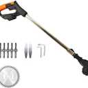 1500W Portable Lawn Trimmer, Electric Stringless Weed Wacker, 90 Adjustable Head Angle, Stingless Lightweight Grass Weedeater Blades for Dense Weeds and Garden Yard Trimming (Black(1500 W))