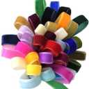 3 x Abbaoww 10 Yards Hot Pink Velvet Ribbon 5/8 Inch Wide Single Face Velvet Ribbon for Christmas Wreath Decoration Gift Wrapping DIY Project Bow Making