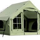 Dartmoor Inflatable Camping Tent, 4-6 Person Air Glamping Tent with Pump, Waterproof Blow Up Tent for Outdoor, 4 Season, Easy Setup, Dual Doors, Windows