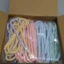 Kathfly 90 Pcs Pastel Christmas Candy Cane Ornament Plastic Christmas Tree Hanging Decor Twisted Crutch Candy Canes for Home Xmas Tree Holiday Party Gift Decoration (Macaron Color)
