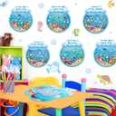 Funrous 24 Sets DIY Craft Kits Make Your Own Summer Activity Art - Sea Animals Stickers Crafts for Beach Ocean Animals Birthday Gift Home Activities Camp Party Supplies