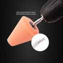 Polishing Cone, SPTA Car Wheel Hub Drill Buffing Sponge Pads Kit, Polishing Ball, 5 Pack Car Buffers and Polishers Kit, Attaches to Standard Household Drill