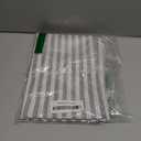 Stripes Textured Drapes Stripe Pattern Valance Curtains Light Reducing Window for Living Room/Bedroom/Kitchen Rod Pocket Valance 52 By 18 Inch Gray (2 Pack) (Grey)