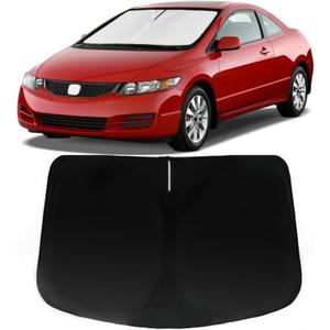 Windshield Sun Shade for Honda Civic 2006-2011, Car Front Window Sunshade with 240T Sun Visor Protector Blocks UV Rays Heat Sun Shield Accessories