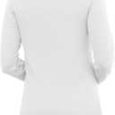 MAGCOMSEN Women's V Neck Sweater 2025 Spring Casual Long Sleeve Tops Knit Lightweight Pullover Sweaters Jumper (White, S)