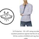 EZRUN Mens Sun Protection Swim Shirt Lightweight UV Sun Shirts Quick Dry UPF 50+ Fishing Shirts (Gray, M)