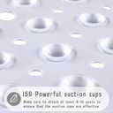 Yimobra Shower Mat 21X21 Inch Square, Non Slip Bathtub Mat with Large Suction Cups&Drain Holes, Soft Fast Dry Shower Stall Mats for Inside Shower, Machine Washable BPA-Free, Bath Essentials, White