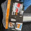 Adjustable Double Curtain Rod with 2.5 and 3.5 Inch Projection - 48-86 Inches, White Finish, Includes Mounting Hardware - 1 Pack