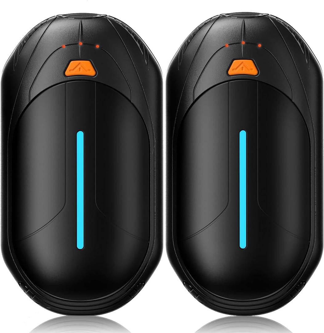 Hand Warmers Rechargeable 2 Pack,Electric Hand Warmer 6000 mAh Battery,20Hrs Long Heating Portable Pocket Size Heater,Gift for Christmas,Hunting,Skiing,Hiking,Camping