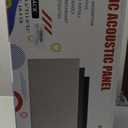 4 PCS Fabric Acoustic Panels,24''x12''x2'' Sound Proof Panels for Walls,Acoustic Wall Panels, Self-adhesive Soundproof Wall Panels for Echo Absorption for Home Studio Office (Grey)