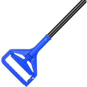 KeFanta 60 Inch Mop Handle Commercial Heavy Duty,Industrial Metal Mop Stick Replacement Quick Change,Wet Mops Head Replacement Holder for Floor Cleaning (1 Pack, Blue)