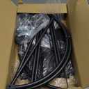 STORAGE MANIAC Rolling Laundry Hamper with Wheels 110L Laundry Basket, Round Laundry Cart with Metal Frame and Removable Bag, Clothes Hamper for Bedroom, Bathroom, Dorm Room, Laundry Room, Black