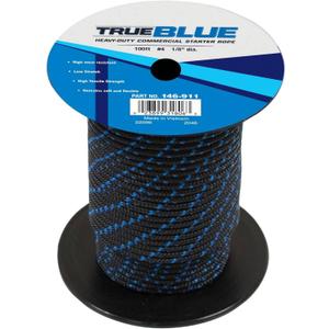 Stens Trueblue 100' Starter Rope 146-911 Compatible with Size 4, Length 100', Made by an OEM Supplier, Packaging typeBranded Spool, High wear Resistant, Low Stretch, High tensile Strength