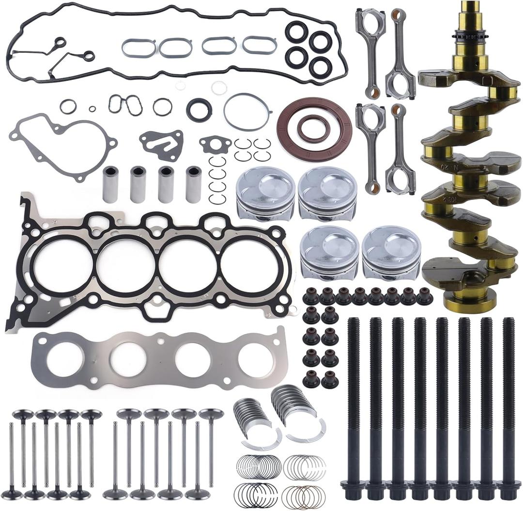 G4NC 2.0L Engine Rebuild Overhaul Kit w/Crankshaft,Head Gasket Set & Connecting Rod Compatible with Kia Sportage Forte Carens Soul Hyundai Tucson Elantra Replace# 623V6-2EH00 23040-2E000