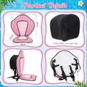 Vinsot 1 Set Kayak Paddle Board Seat Back Support,Pink Leopard | Universal, with 4 Straps, Storage Bag, Adjustable, kayak seat, paddleboard accessories, Comfortable Cushion for Water Sports, 12 x 15.75 x 18 inches/30.48 x 40.01 x 45.72 cm