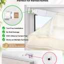 LazBlinds No Drill Cordless Roman Shades, 35" W × 72" H, Trace Beige