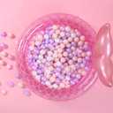 GOGOSO Balls for Ball Pit - Plastic Ball for Toddlers 1-3, Baby Kids Ball Pool Decoration 50 100 200 300 500 1000 (A Purple+Pink+White+Clear, 200 Balls)
