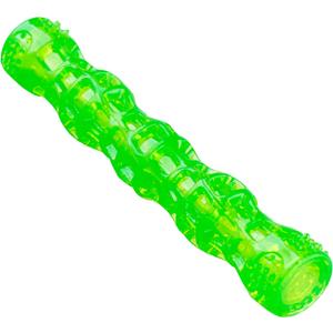Hyper Pet Dura-Squeaks Stick Dog Toy, Large, Green