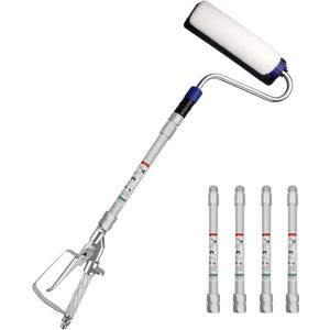 Airless Paint Sprayer Roller Inner Feed for High Pressure Airless Spray Gun with Wand Power Wall Brush Self-Priming Paint Roller 11.8 inch Extension Pole