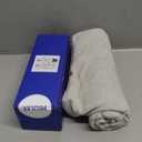 MIULEE Pack of 2 Light Gray Throw Pillow Covers 20x20 Inch Soft Chenille Pillow Covers for Sofa Living Room Couch Solid Dyed Cases