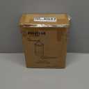 POLIVIAR Manual Coffee Grinder, Coffee Bean Grinder with Adjustable Ceramic Burr, Vintage Style Wooden Hand Coffee Grinder, Large Capacity Burr Coffee Grinder with Brush and Spoon