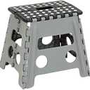 Honey-Can-Do TBL-02977 Folding Step Stool with Anti-Slip Surface, 12.8-Inch,Multicolor, 300 lbs