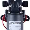 Self Priming Pump Sprayer Pump Booster Water Pump 12v DC 70W 130psi Water Pressure Pump Home diaphragm pump for 4-6L/Min Connect to 20.6mm/0.81inch Pipe
