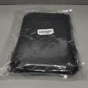 FUNFERY 100 Pcs Black Organza Bags 6.5x9 in, Small Mesh Drawstring Gift Bags for Sachet, Jewelry, Candy, Wedding Favor, Easter Day