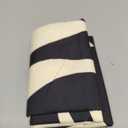 Modern Black and Ivory Geometric Pattern Print Shower Curtain - Abstract Minimalist Pattern - Neutral Design - Trendy Fabric Shower Curtain for Any Bathroom - 72x72 Inches (Geo Black)